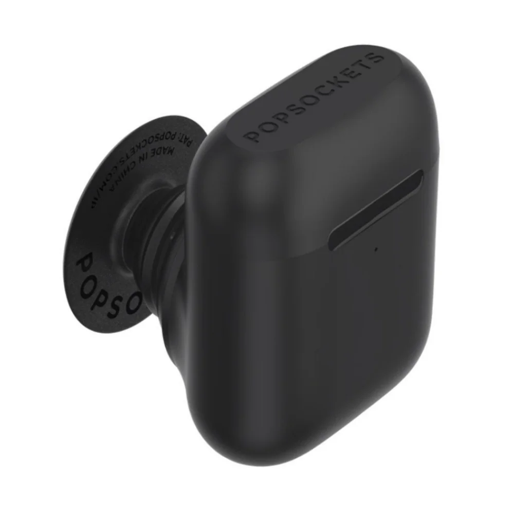 Popsocket - Black AirPods Case PopGrip & Metal PopChain